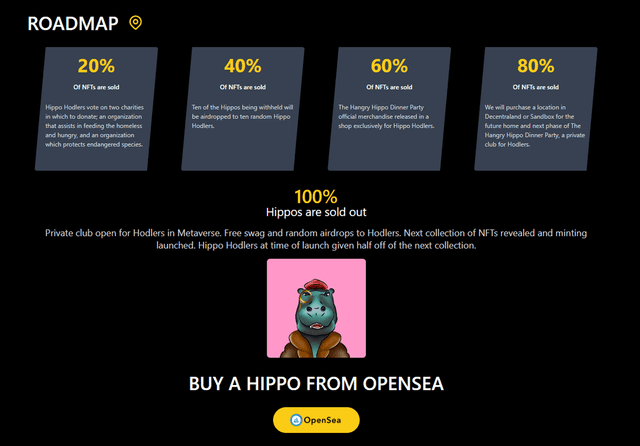 The Hangry Hippo Dinner Party Website Screenshot